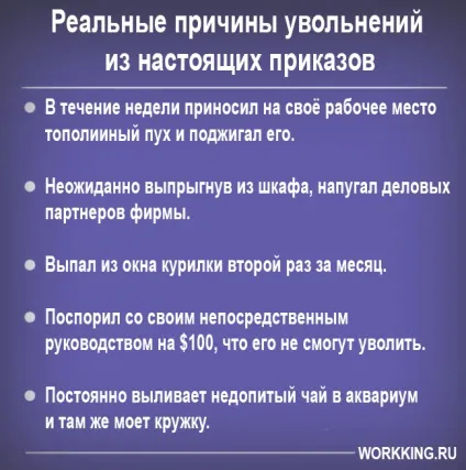 Причини звільнення з роботи в резюме приклади, як правильно вказати (причина звільнення в резюме) Причини звільнення з роботи в резюме приклади, як правильно вказати