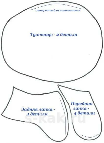 Прості викрійки іграшок з тканини своїми руками, ls (прості викрійки тканинних іграшок) Прості викрійки іграшок з тканини своїми руками, ls