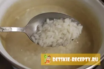 Протерта рисова каша для грудничка, дитячі рецепти, страви