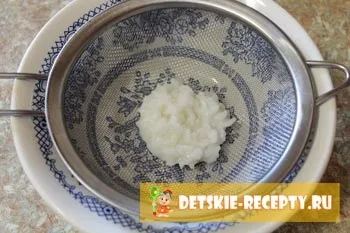Протерта рисова каша для грудничка, дитячі рецепти, страви
