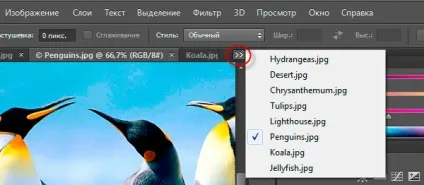 Робота з вкладками вікон документів в photoshop (photoshop) Робота з вкладками вікон документів в photoshop