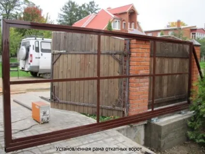 Розсувні ворота для дачі своїми руками (своїми) Розсувні ворота для дачі своїми руками