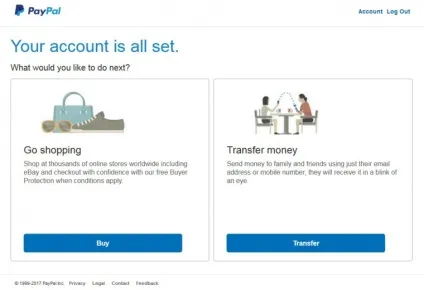 Реєстрація в paypal