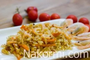 Рис з креветками на сковороді рецепт з фото, секрети приготування (креветками) Рис з креветками на сковороді рецепт з фото, секрети приготування