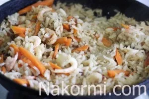 Рис з креветками на сковороді рецепт з фото, секрети приготування (креветками) Рис з креветками на сковороді рецепт з фото, секрети приготування