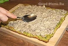 Рулет з кабачків з сиром і грибами - рецепт з покроковими фото (кабачків) Рулет з кабачків з сиром і грибами - рецепт з покроковими фото