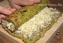 Рулет з кабачків з сиром і грибами - рецепт з покроковими фото (рецепт) Рулет з кабачків з сиром і грибами - рецепт з покроковими фото