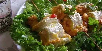 Рулети з кабачків - прості рецепти з фото (інгредієнти) Рулети з кабачків - прості рецепти з фото