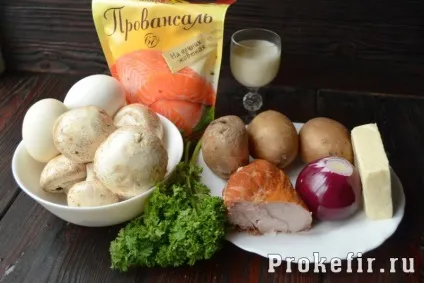 Салат наречена - рецепт з фото з куркою і грибами з кефіру майонезной заправкою 7 рецептів (куркою) Салат наречена - рецепт з фото з куркою і грибами з кефіру майонезной заправкою 7 рецептів