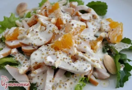 Салат з апельсинами і копченою куркою (салат) Салат з апельсинами і копченою куркою