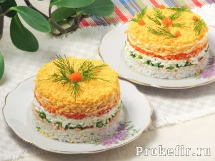 Салат наречена - рецепт з фото з куркою і грибами з кефіру майонезной заправкою 7 рецептів (наречена) Салат наречена - рецепт з фото з куркою і грибами з кефіру майонезной заправкою 7 рецептів