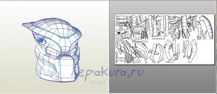 Збірка масок хижаків, pepakura (маски) Збірка масок хижаків, pepakura