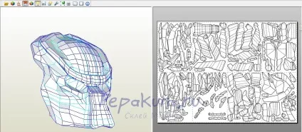 Збірка масок хижаків, pepakura (хижаків) Збірка масок хижаків, pepakura