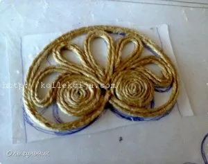Шкатулка з ниток