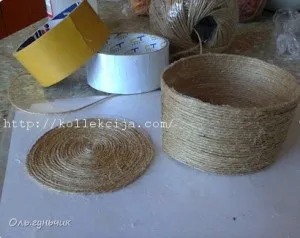 Шкатулка з ниток