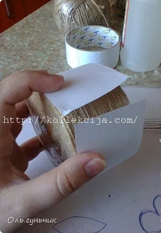 Шкатулка з ниток