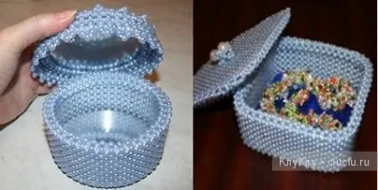 Шкатулка своїми руками з коробки і намистин (шкатулка з намистин) Шкатулка своїми руками з коробки і намистин