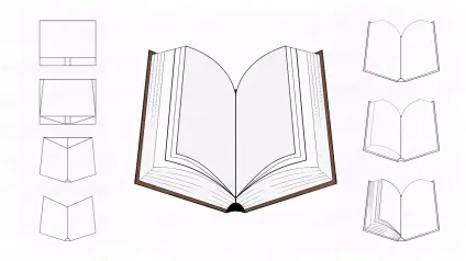 Як олівцем малювати розкриту книжку (малювати) Як олівцем малювати розкриту книжку
