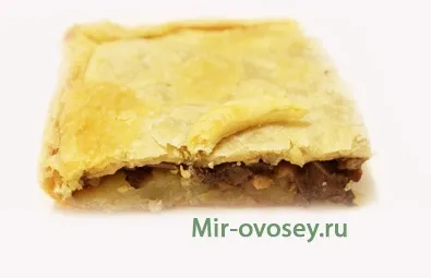 Листковий пиріг з картоплею і грибами (картопля) Листковий пиріг з картоплею і грибами
