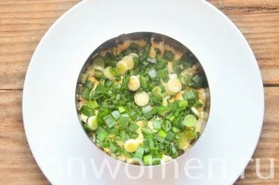 Листковий салат з куркою, яйцем і зеленою цибулею рецепт з фото (зеленим) Листковий салат з куркою, яйцем і зеленою цибулею рецепт з фото