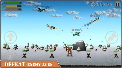 Sky aces 2 - стань пілотом повітряної війни! (Чисельними) Sky aces 2 - стань пілотом повітряної війни!