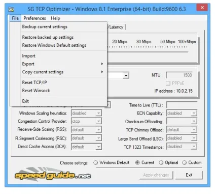Завантажити sg tcp optimizer 4