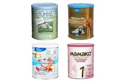 Суміші на козячому молоці список, ціни (суміші) Суміші на козячому молоці список, ціни