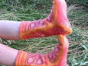 Створюємо затишні повстяні шкарпетки - ярмарок майстрів - ручна робота, handmade (сіточка) Створюємо затишні повстяні шкарпетки - ярмарок майстрів - ручна робота, handmade