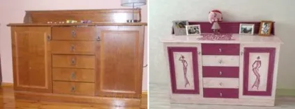 Радянська меблі до і після переробки
