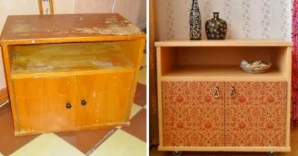 Радянська меблі до і після переробки