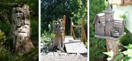 Старі пні в ландшафтному дизайні ділянки (ландшафтному дизайні ділянки) Старі пні в ландшафтному дизайні ділянки