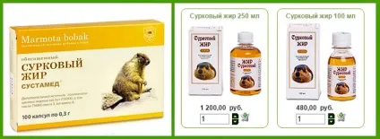 Бабаковий або тарбаганів жир лікувальні властивості і протипоказання