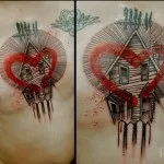 Тату у вигляді серця значення, фото і кращі ескізи (вигляді) Тату у вигляді серця значення, фото і кращі ескізи