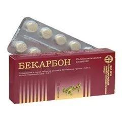 Таблетки бекарбон - інструкція, застосування