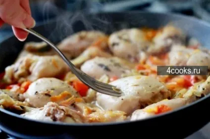 Тушковані курячі ніжки з овочами - прості рецепти (рецепти) Тушковані курячі ніжки з овочами - прості рецепти