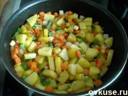Тушкований картопля з овочевою сумішшю мексиканська - прості рецепти (картопля) Тушкований картопля з овочевою сумішшю мексиканська - прості рецепти
