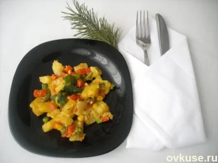 Тушкований картопля з овочевою сумішшю мексиканська - прості рецепти (картопля) Тушкований картопля з овочевою сумішшю мексиканська - прості рецепти