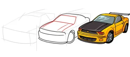 Як намалювати ford mustang поетапно (авто) Як намалювати ford mustang поетапно