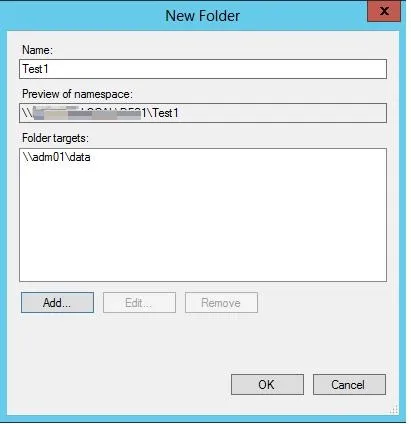 Установка і настройка dfs і реплікації файлів в windows server 2012 windows для системних (доменний простір імен) Установка і настройка dfs і реплікації файлів в windows server 2012 windows для системних