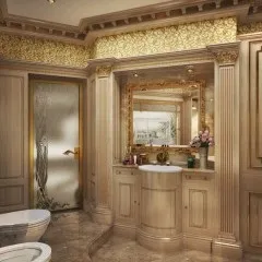 Ванна кімната в італійському стилі оздоблення стін, меблі та аксесуари (стилі) Ванна кімната в італійському стилі оздоблення стін, меблі та аксесуари