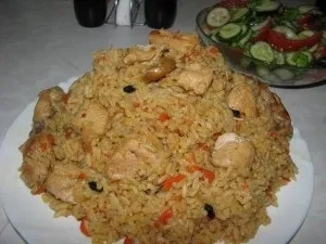 Узбецький плов з курячого філе (філе) Узбецький плов з курячого філе
