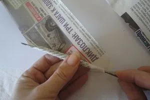 Вази з газетних трубочок (газетних) Вази з газетних трубочок
