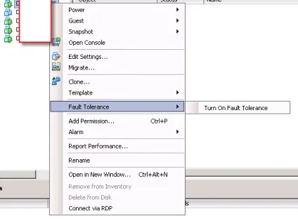 Vmware fault tolerance