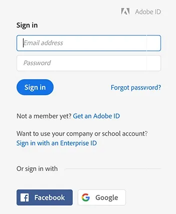 Вхід і вихід для активації або деактивації додатків creative cloud (cloud) Вхід і вихід для активації або деактивації додатків creative cloud