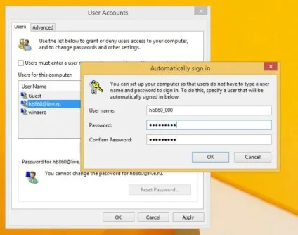 Windows 8 прибрати пароль при вході в обліковий запис (прибрати) Windows 8 прибрати пароль при вході в обліковий запис