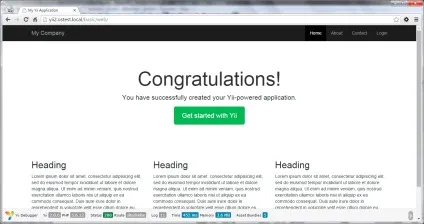 Yii framework 2