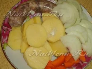 Запечені домашні ковбаски рецепт