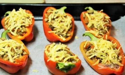 Запечена перець з грибами - покроковий рецепт з фото на (страви) Запечена перець з грибами - покроковий рецепт з фото на