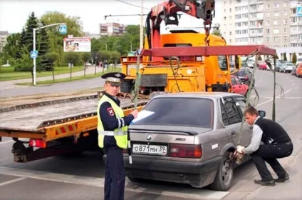 Затримання автомобіля гибдд і приміщення на штрафмайданчик
