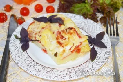 Запіканка з кабачків з помідорами, картоплею і сиром в духовці рецепт з фото (запіканка з кабачків в духовці помідори картопля сир рецепт з фото) Запіканка з кабачків з помідорами, картоплею і сиром в духовці рецепт з фото